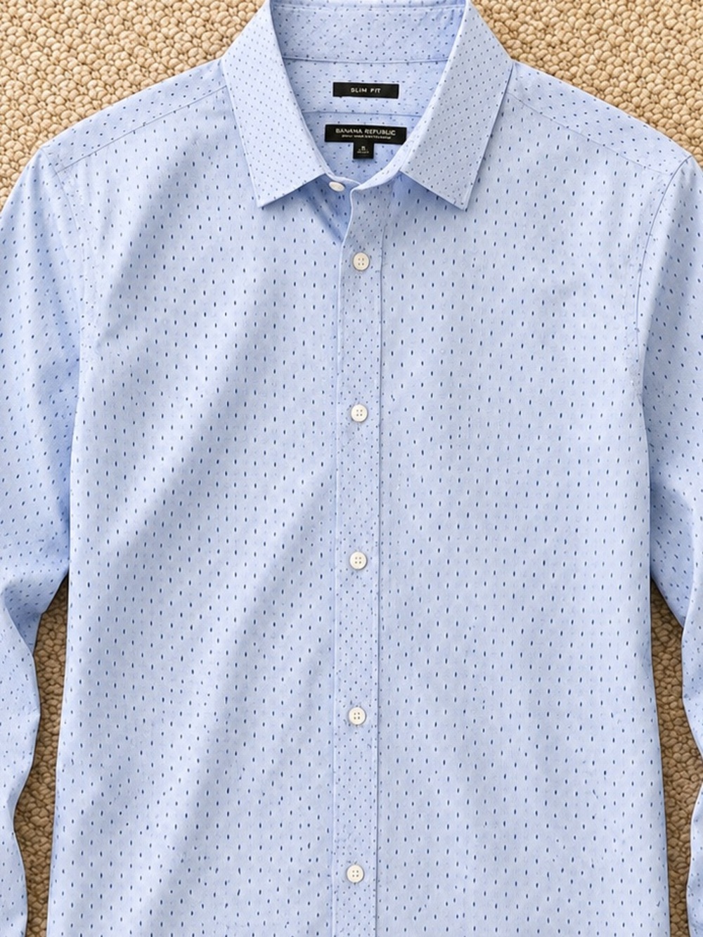 Banana Republic Light Blue Slim Fit Dress Shirt